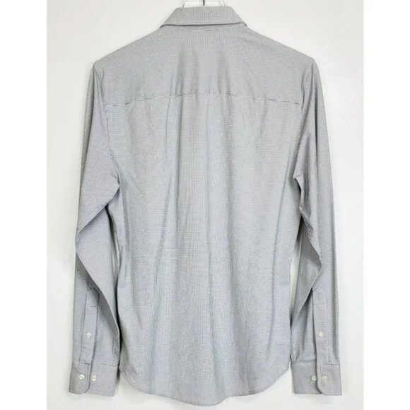 Rhone Commuter Shirt Slim Fit (Pine Green Geo Dot) Long Sleeve stretch NWT - Picture 5 of 9
